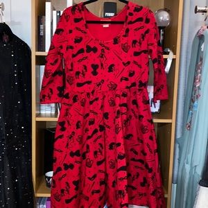 Deadly Dames Hot Rod Honey dress in Fetish print